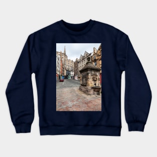 Grassmarket, Victoria Street, Edinburgh, Scotland Crewneck Sweatshirt